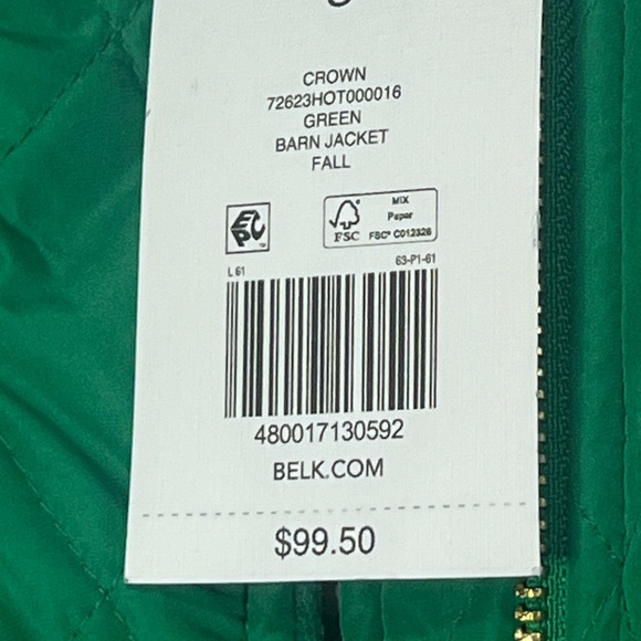 Crown & Ivy GREEN lined jacket NWT SIZE Small - Picture 8 of 11